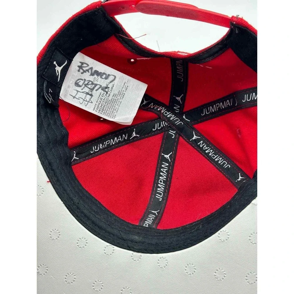 Nike Jordan Hats Kids 4-7 Red White Colorblock Jumpman Basketball Cap Snap Back